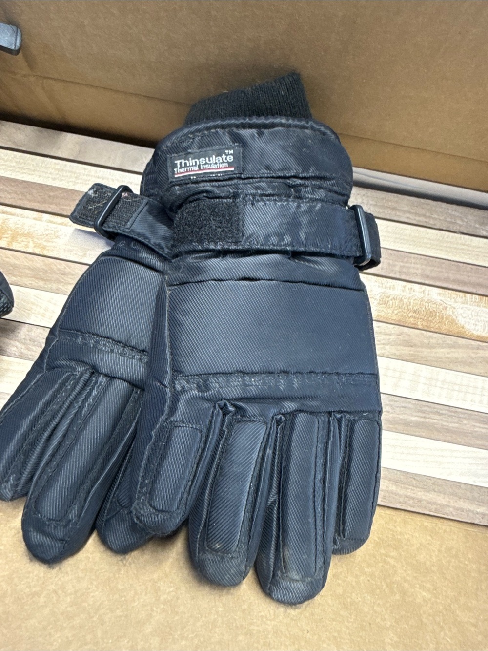 3M Thinsulate Black Men's Insulated Winter Gloves